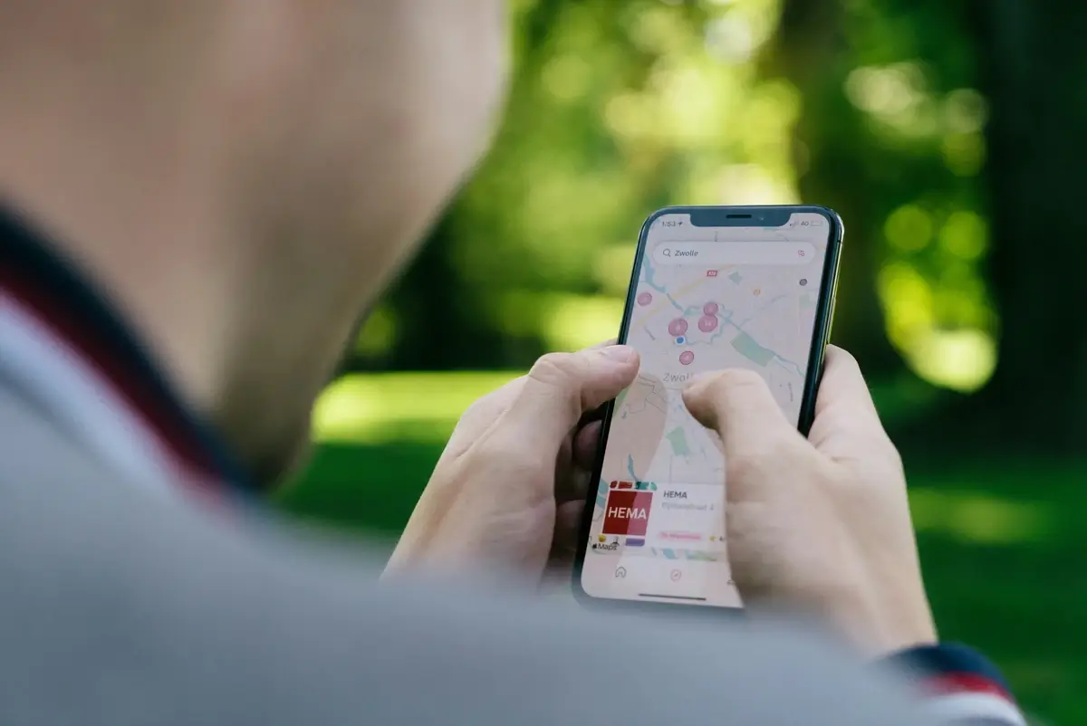 Mapy Google w smartfonie.